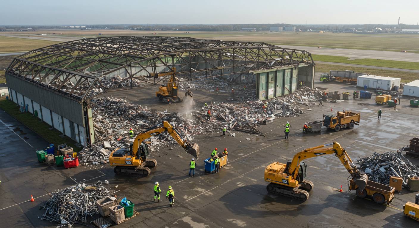Экологический демонтаж ангара