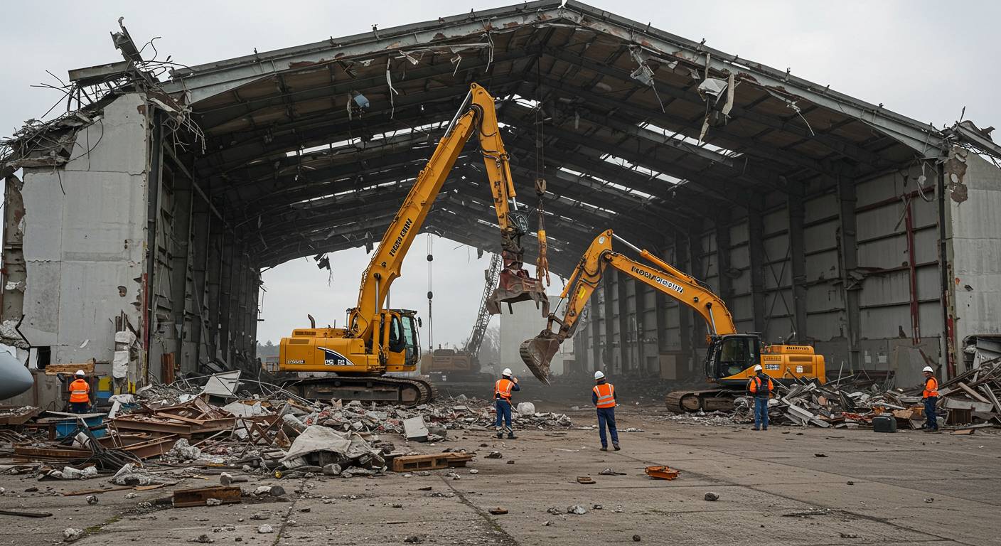 Особенности демонтажа ангаров Демонтаж большого ангара