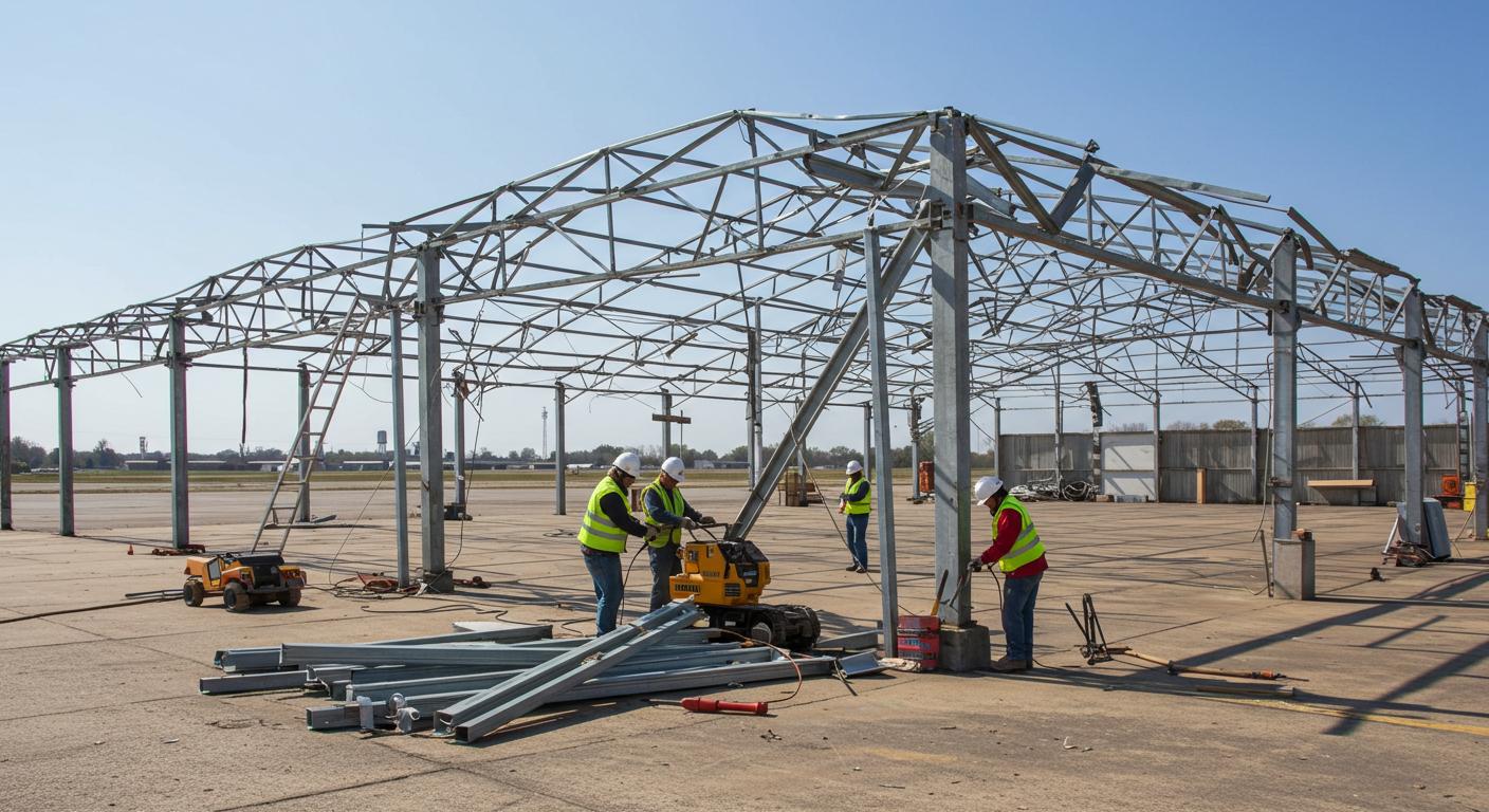 Демонтаж ангара Демонтаж ангара из лёгких металлоконструкций