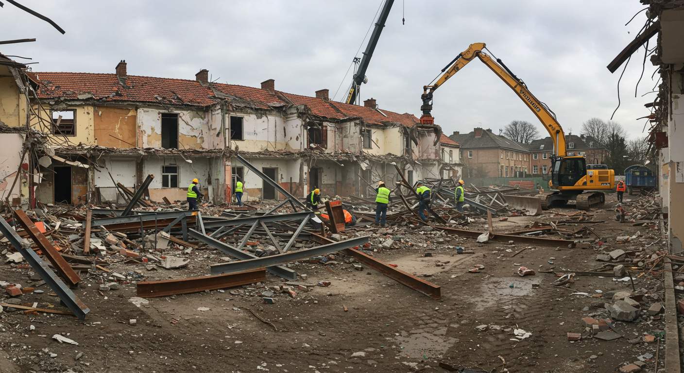 Демонтаж жилого и общественного здания