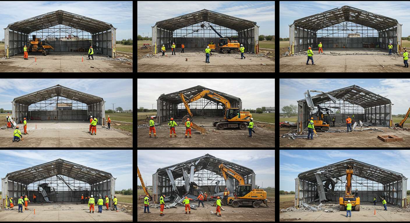 Пошаговая инструкция по демонтажу ангара