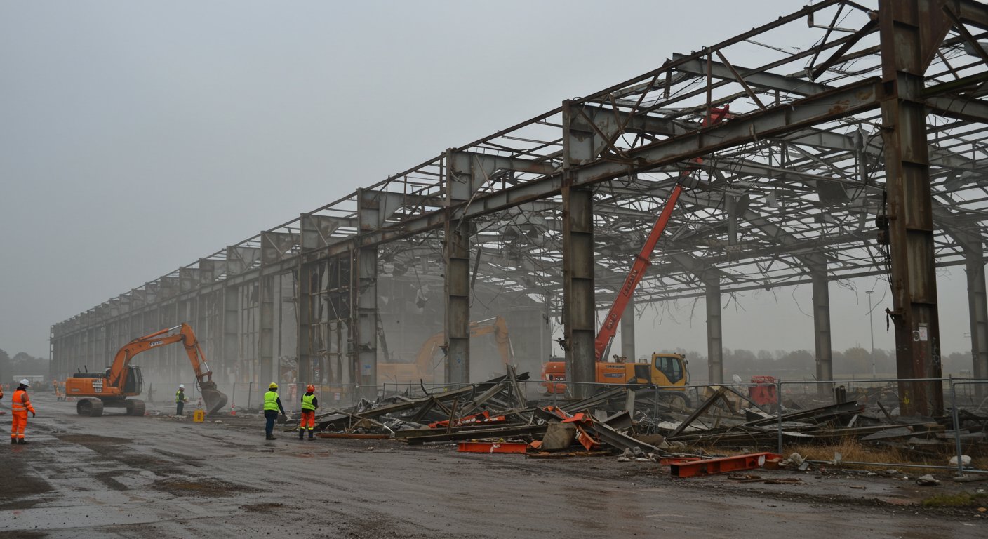 Демонтаж ангара при перепланировке