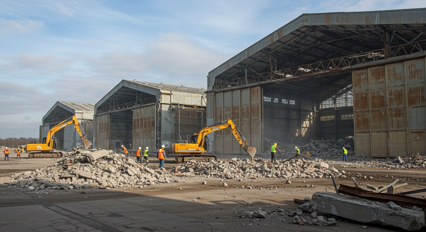 Демонтаж ангаров для новых складов