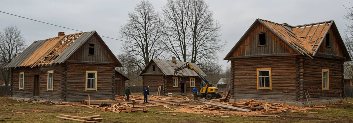 Демонтаж деревянных домов