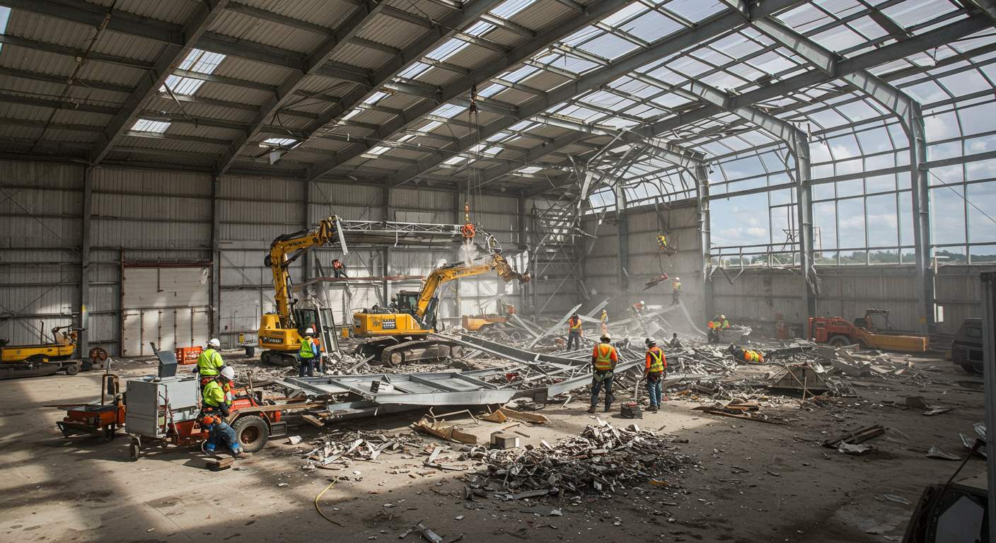 Демонтаж ангаров по нормам СНиП