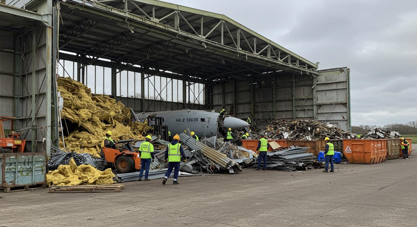 Как утилизировать материалы после демонтажа ангара