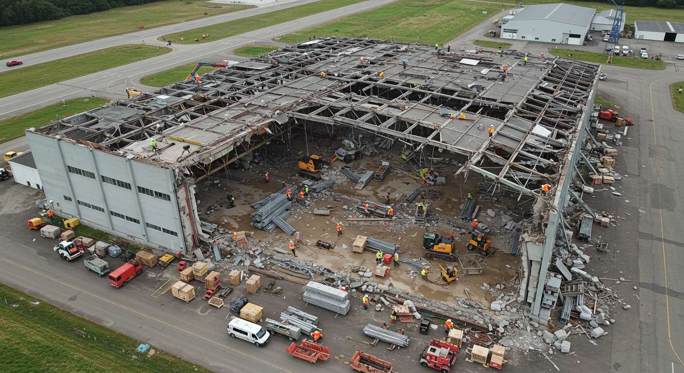 Демонтаж ангара по проекту