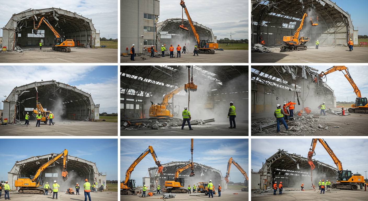 Как быстро выполнить демонтаж ангара