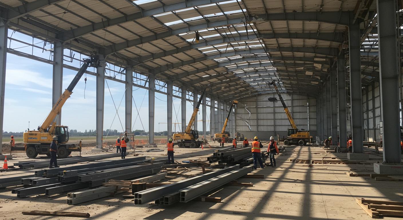 Разборка ангара с сортировкой металла для реконструкции склада Демонтаж ангара для реконструкции склада