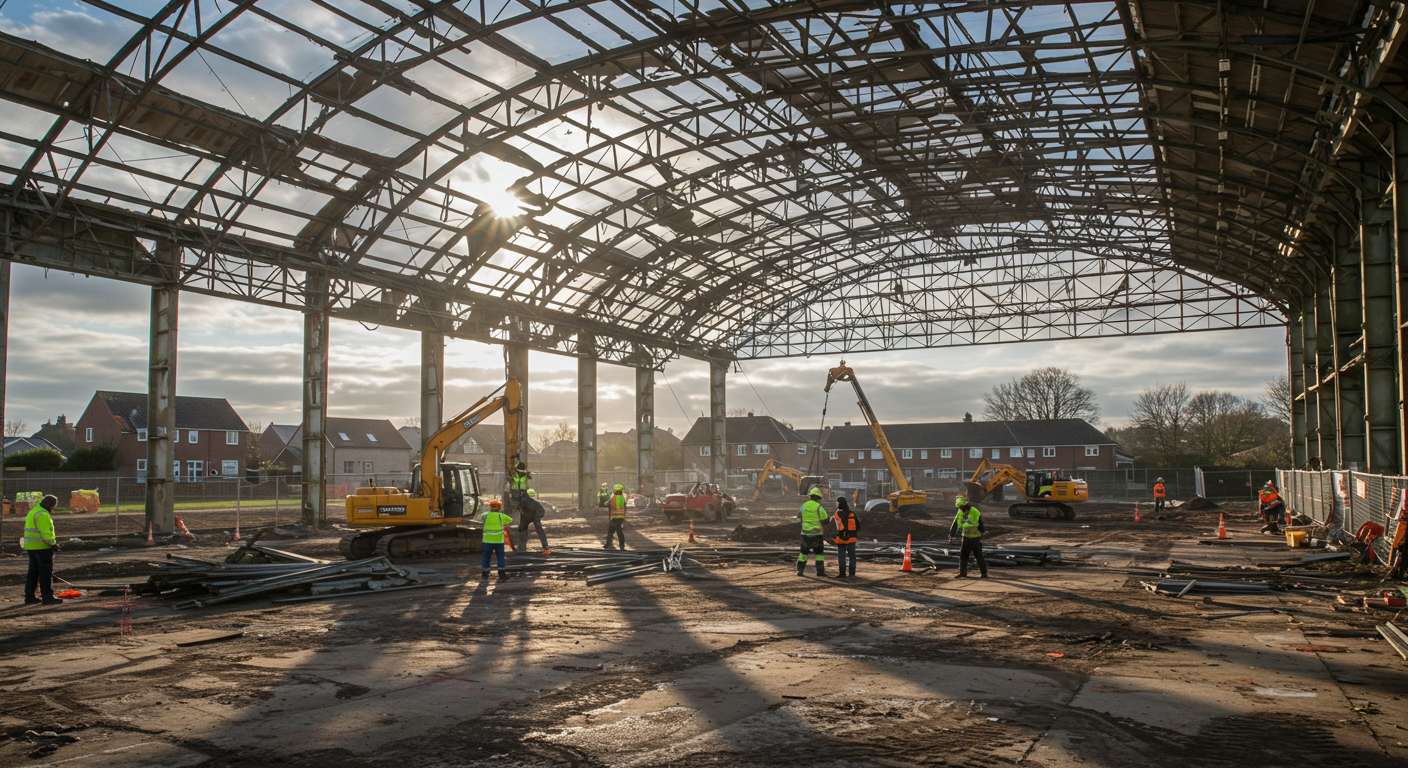 Демонтаж ангара под строительство жилья