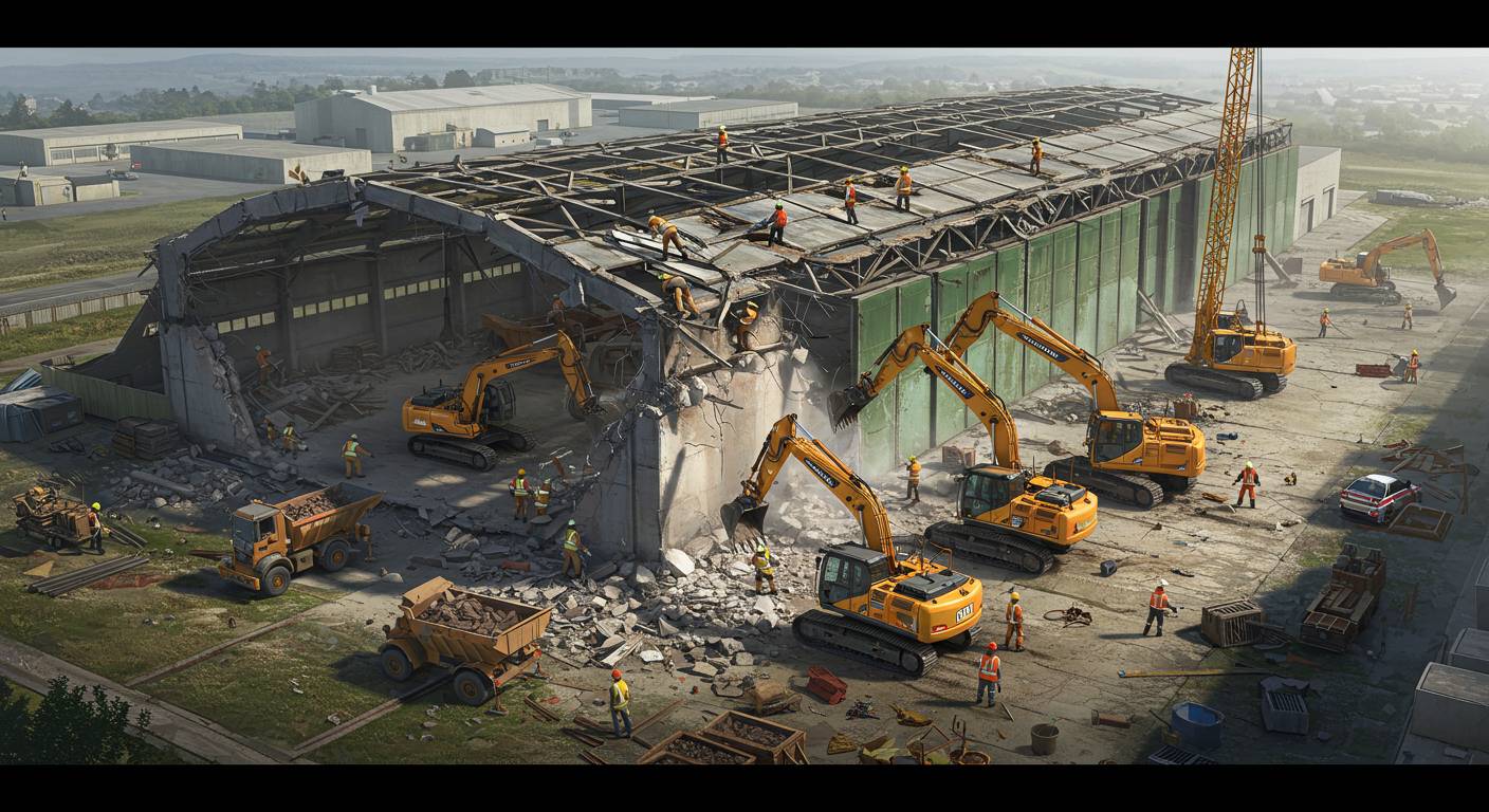 Демонтаж ангара под новый проект