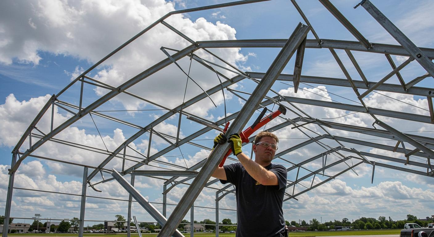 Самостоятельный демонтаж ангара