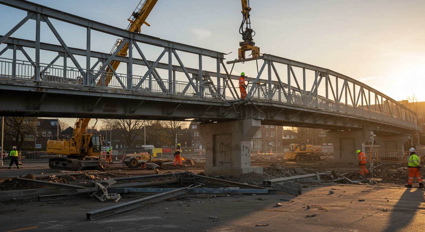 Демонтаж пешеходных мостов