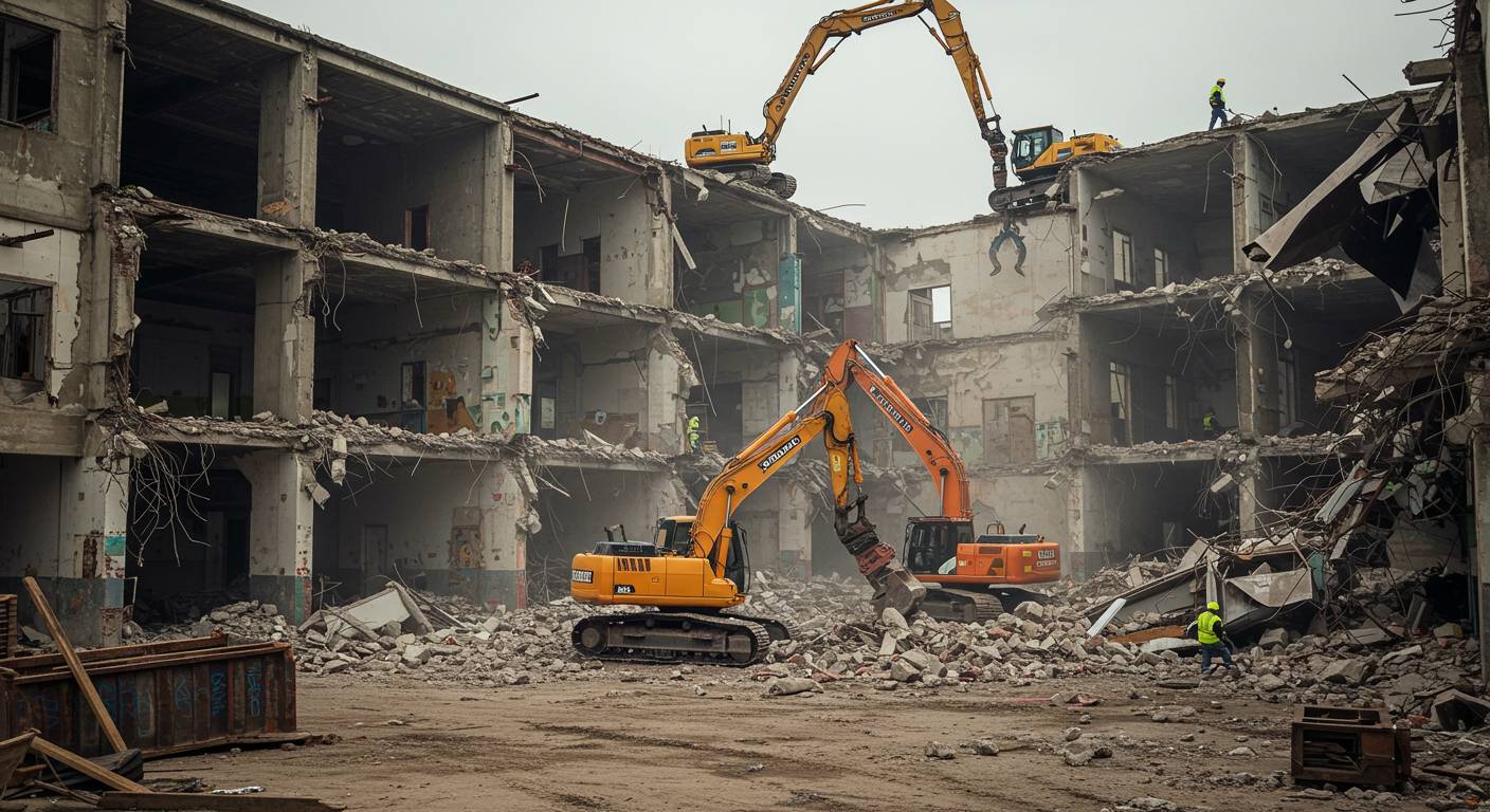 Демонтаж квадратных складов небольшого размера