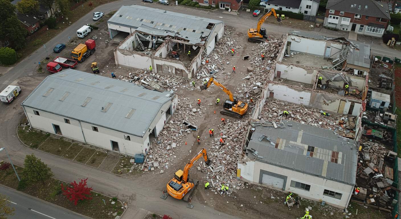 Профессиональный демонтаж компактного склада Демонтаж небольшого квадратного склада