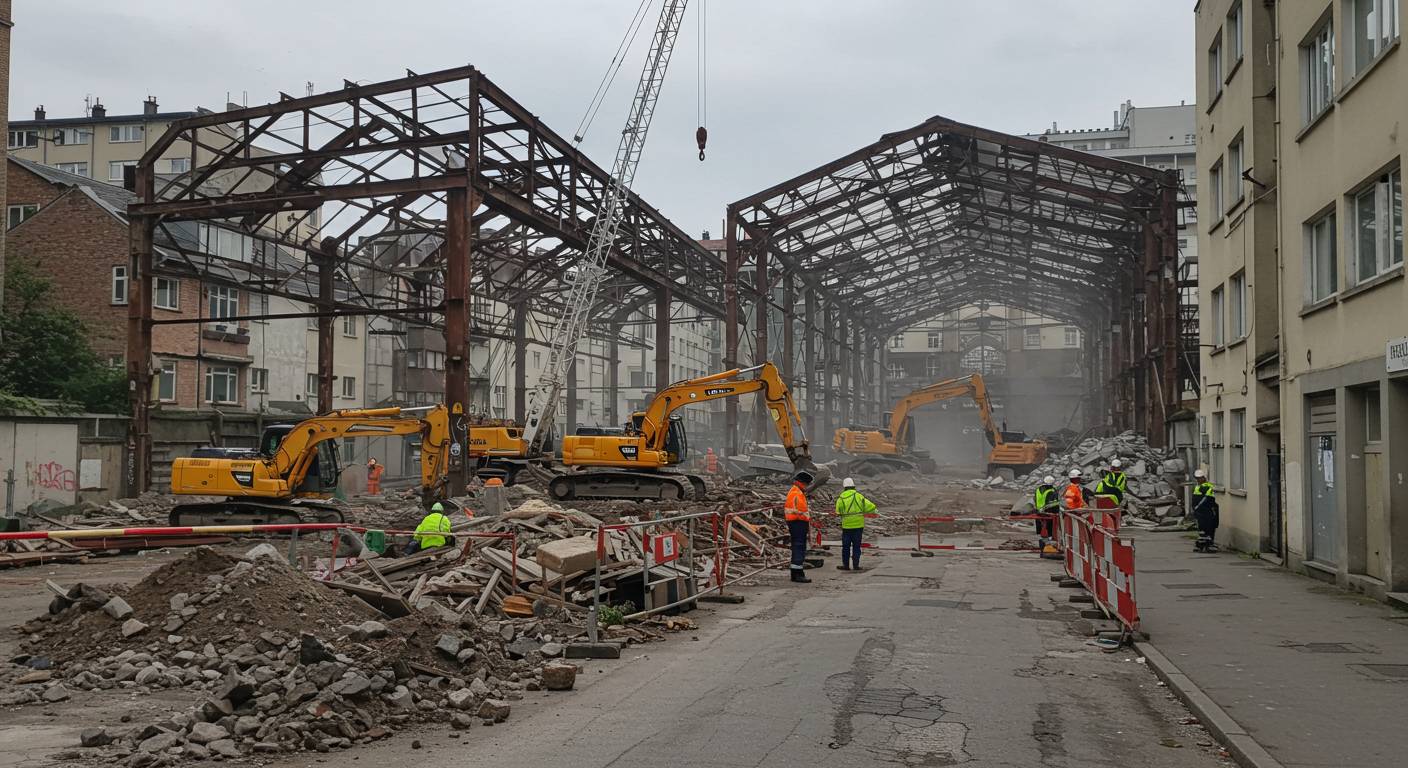 Демонтаж ангаров в городских условиях