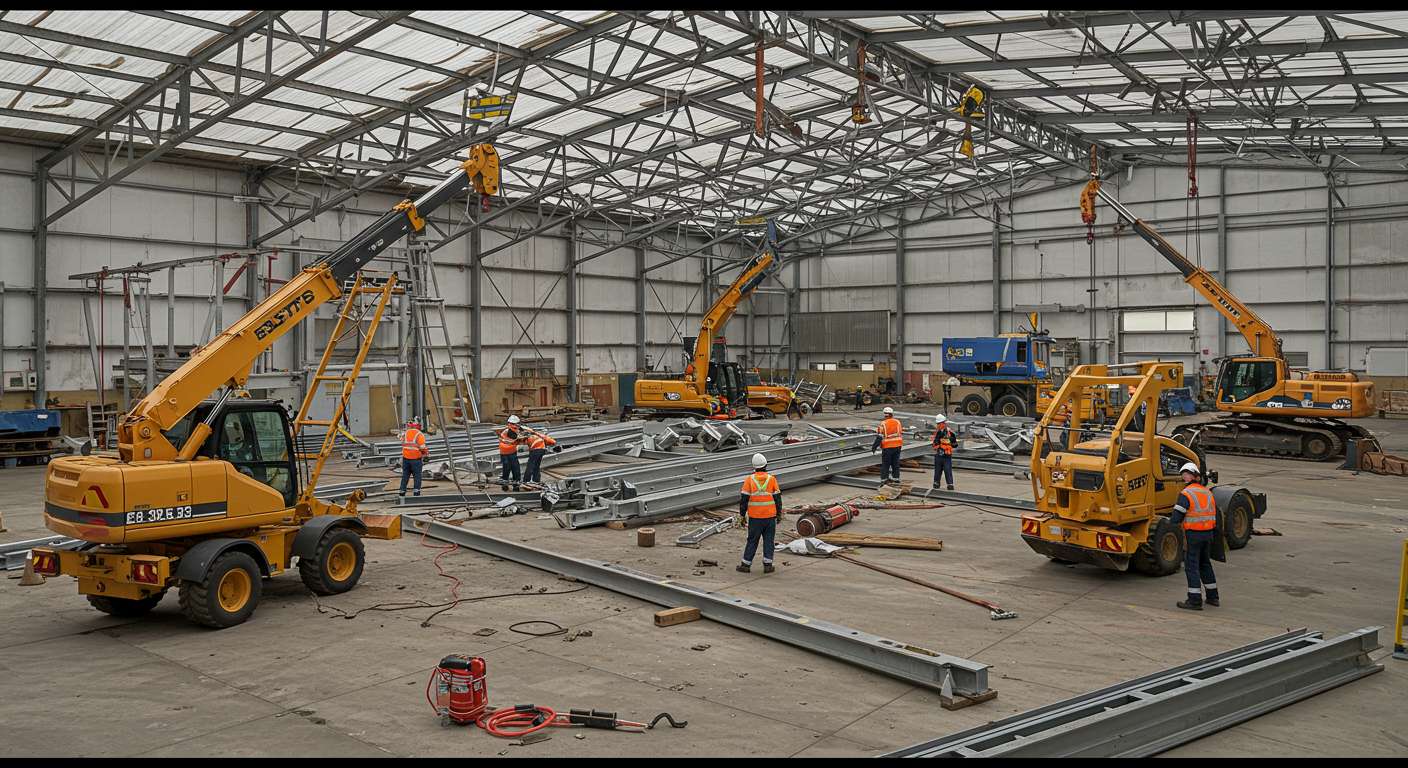 Демонтаж ангара при переезде компании