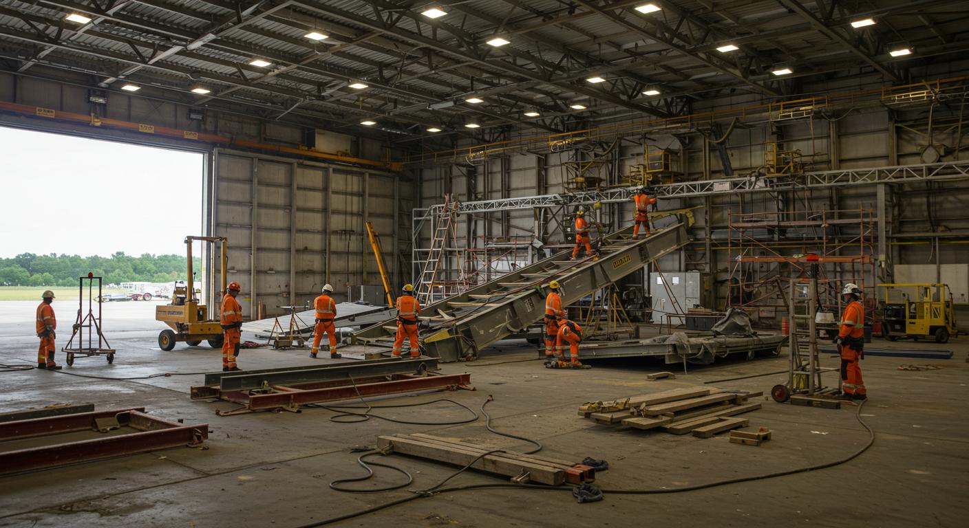 Тихий демонтаж ангара