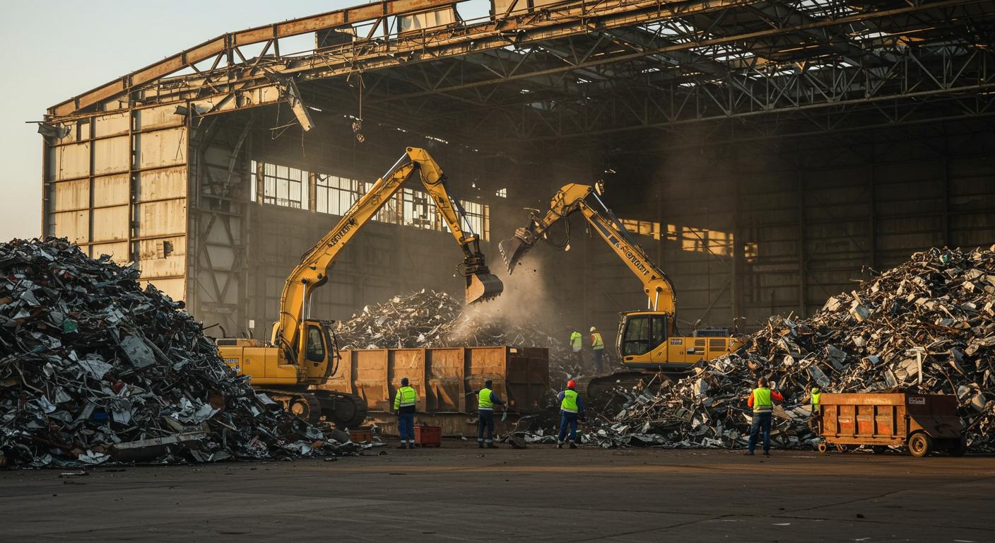Демонтаж ангара и переработка металла