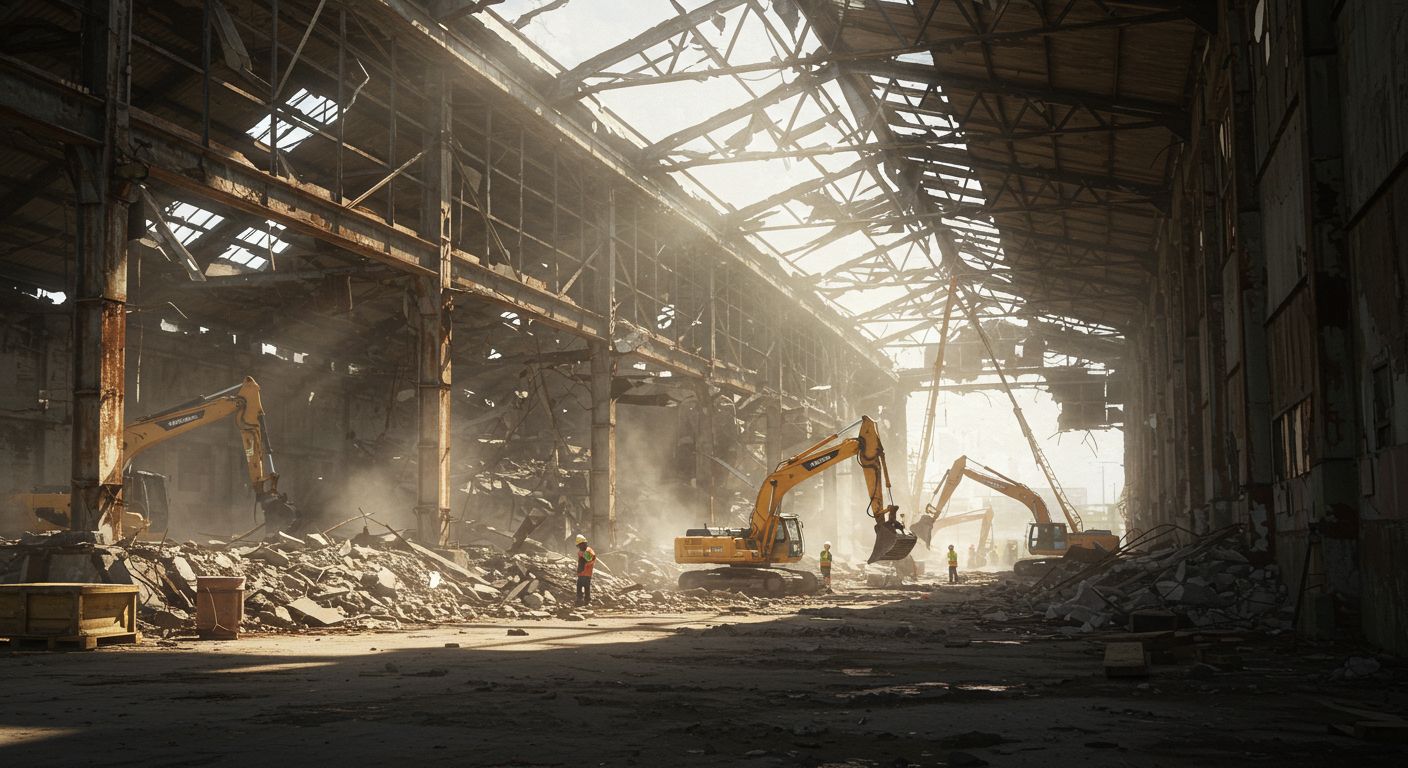 Демонтаж старого склада