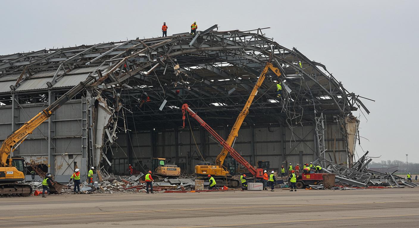 Демонтаж ангара по договору