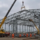 Демонтаж ангара с применением грузоподъёмной техники