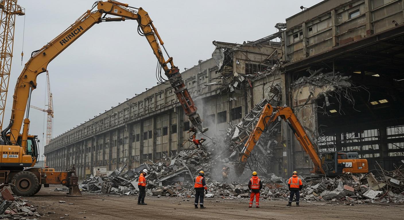 Профессиональный демонтаж ангаров с освобождением территории Демонтаж ангаров для обновления территории