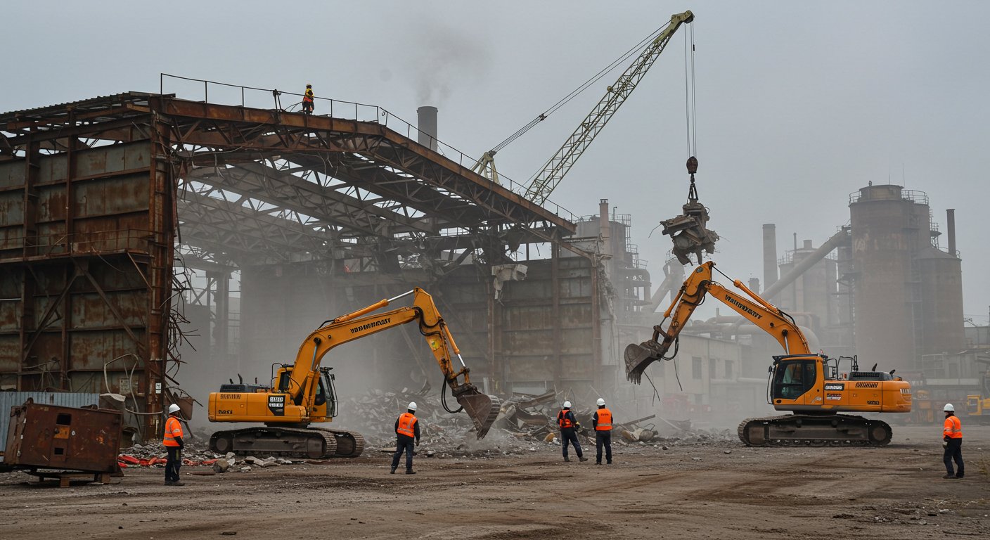 Демонтаж ангаров с утилизацией отходов