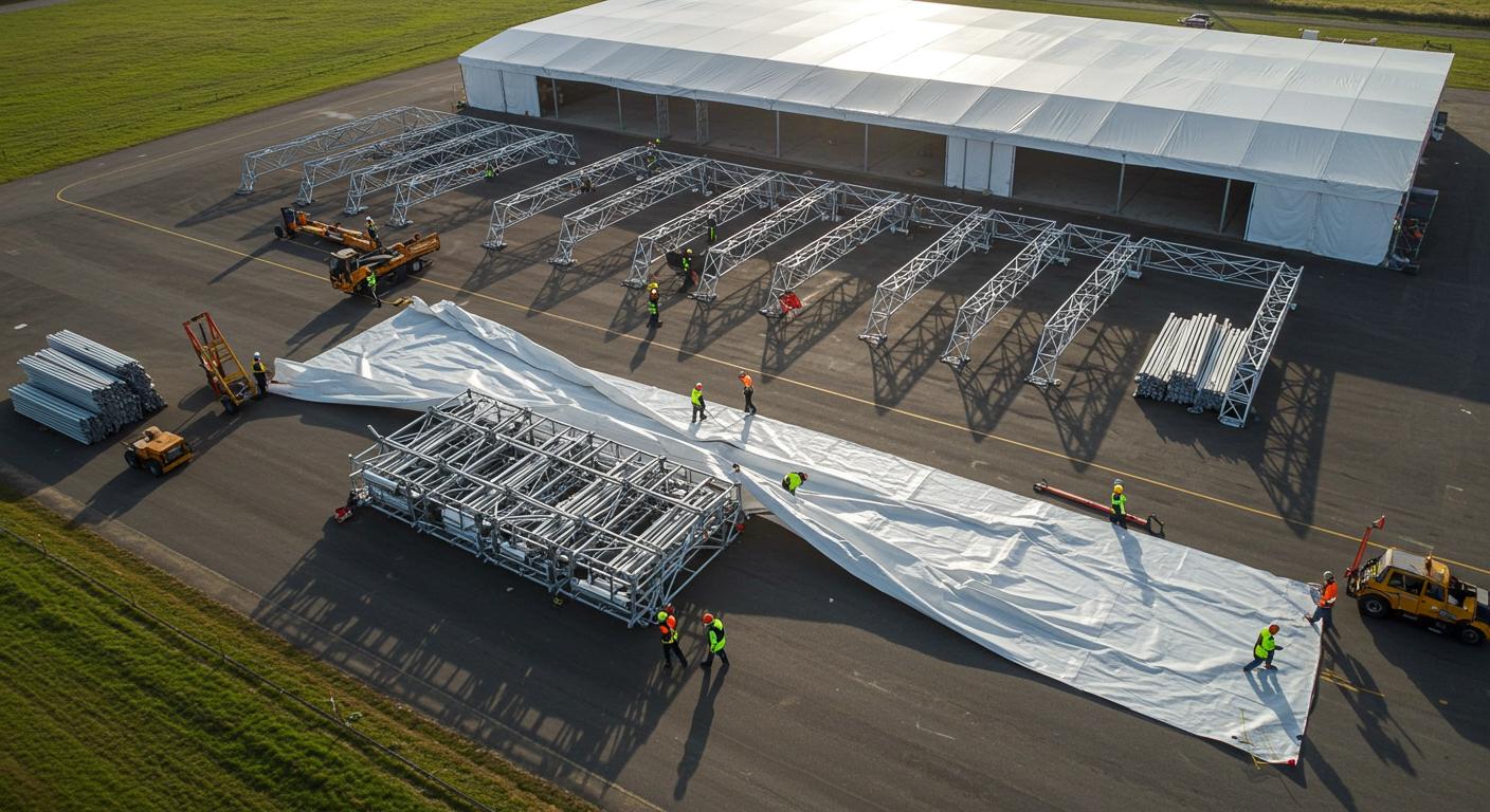 Демонтаж ангара из облегчённых конструкций