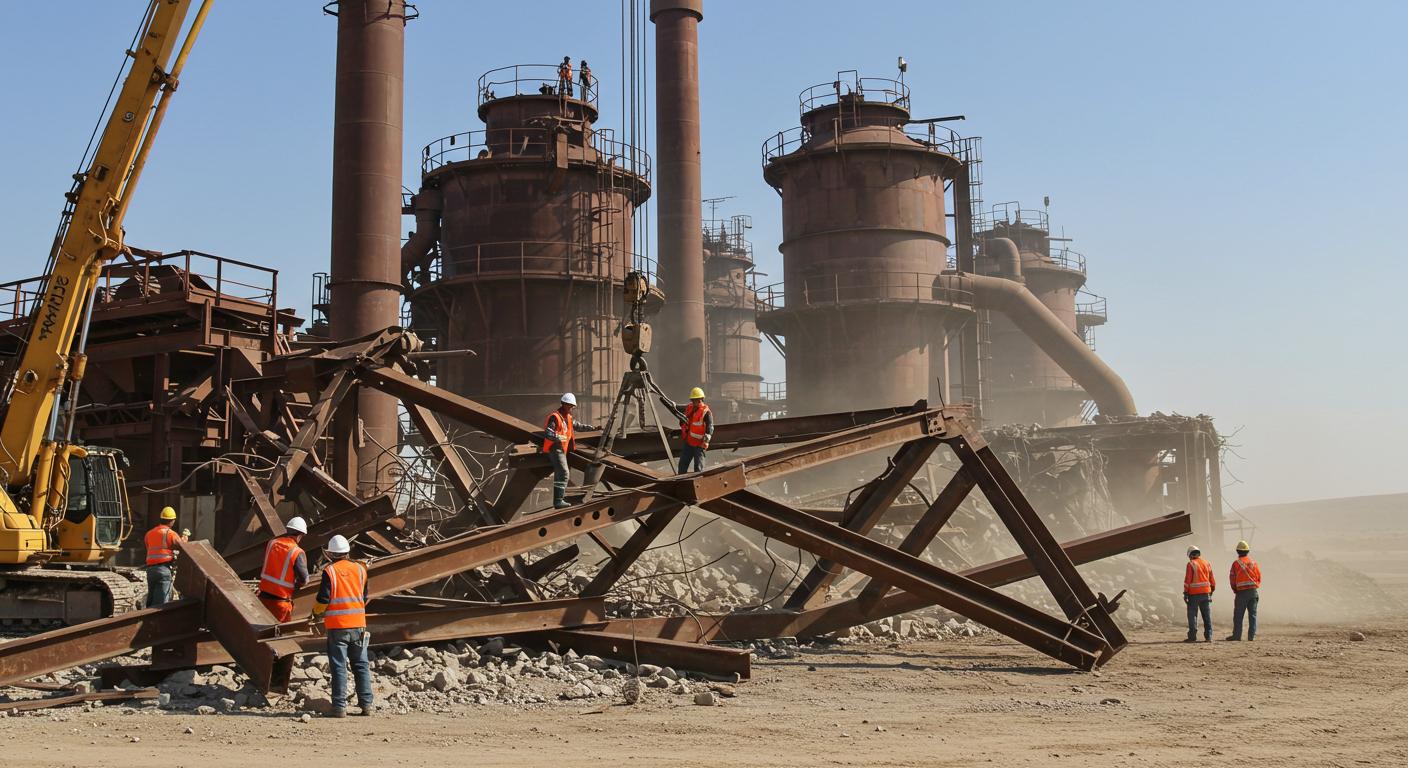 Вывоз металлоконструкций заводов и цехов