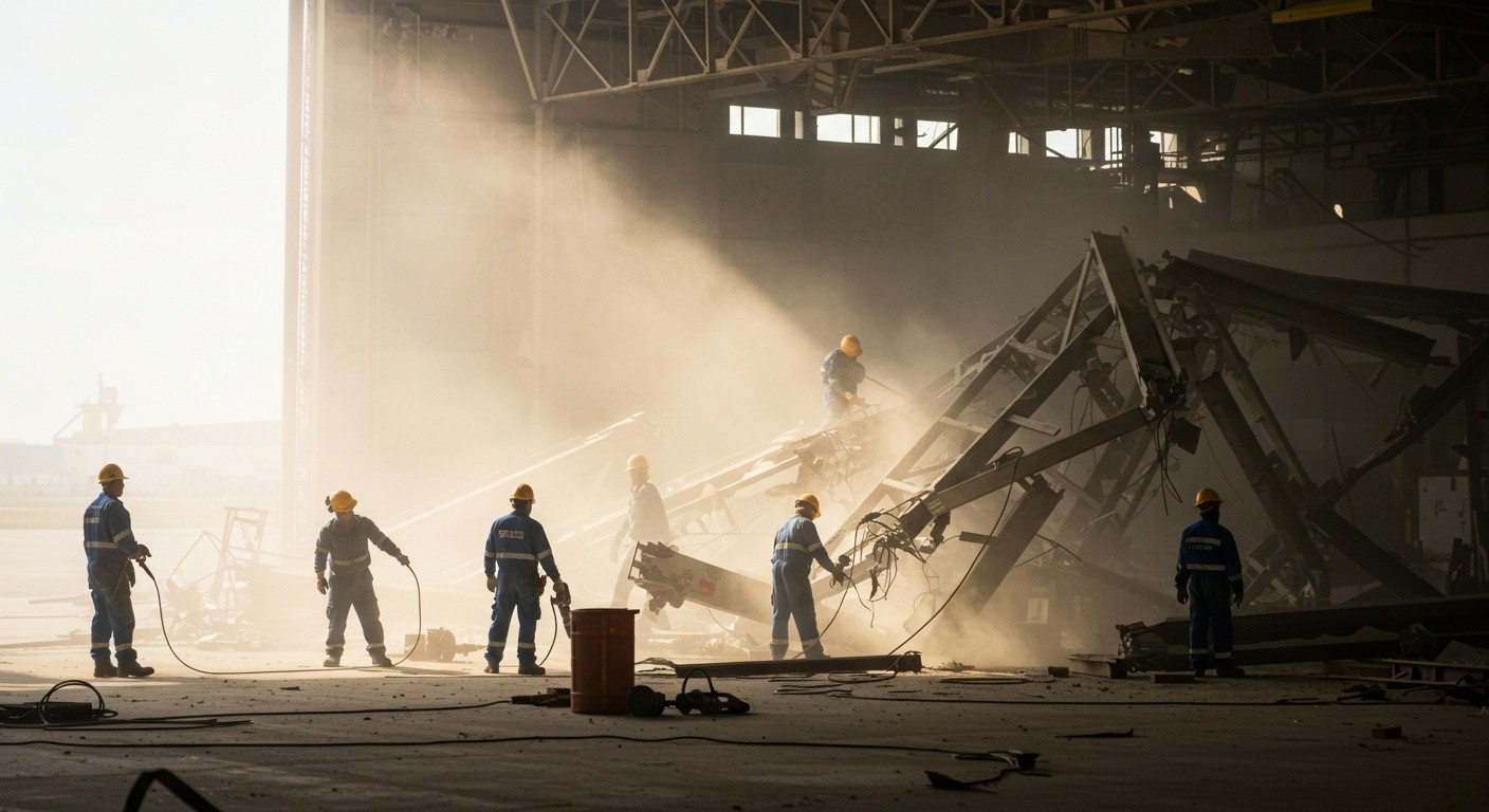 Демонтаж ангара в условиях ограниченного времени