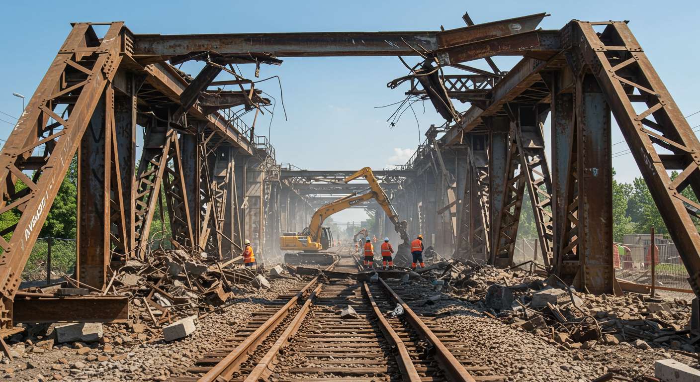 Демонтаж железнодорожных сооружений