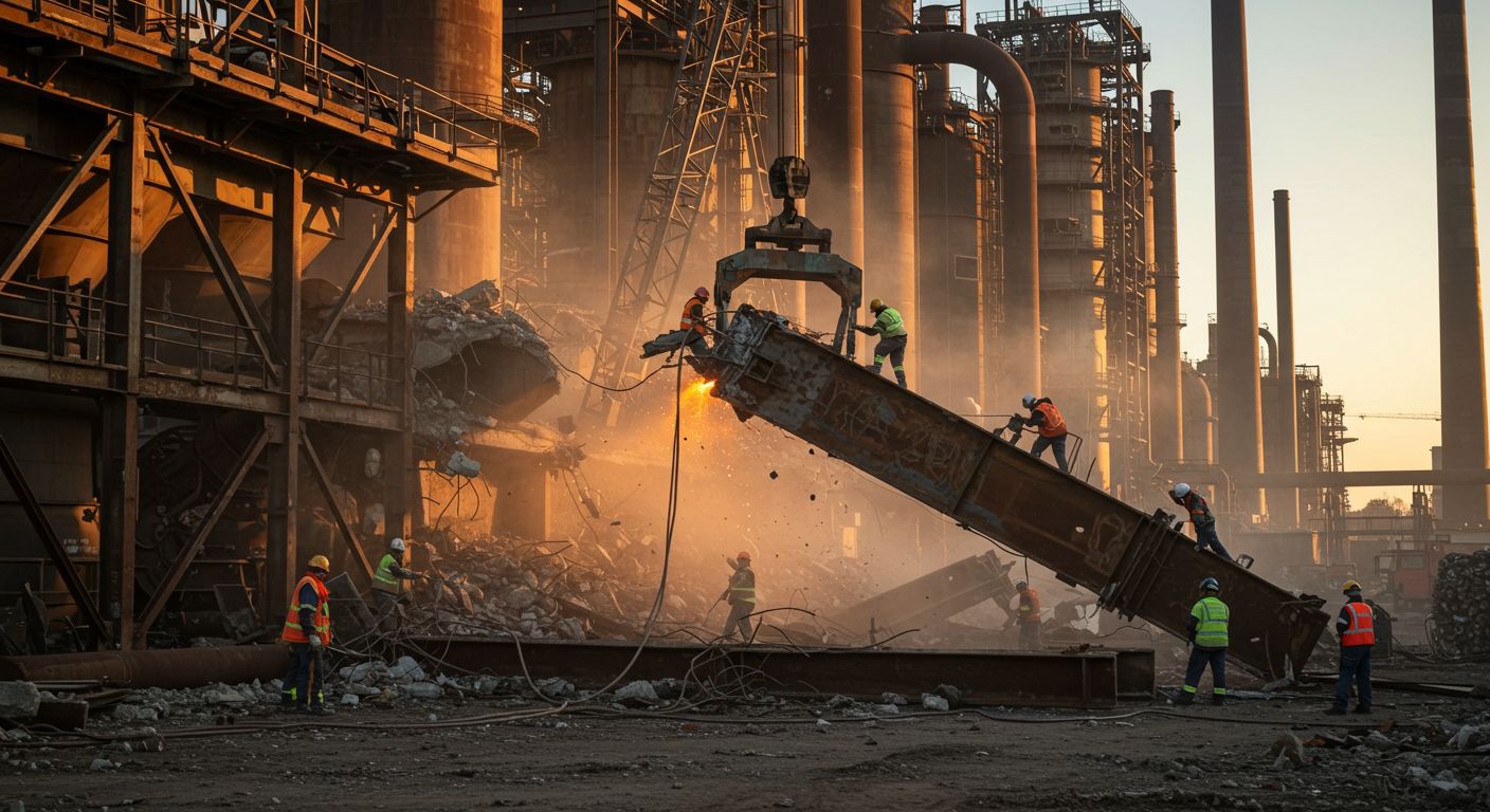 Демонтаж промышленных объектов под ключ