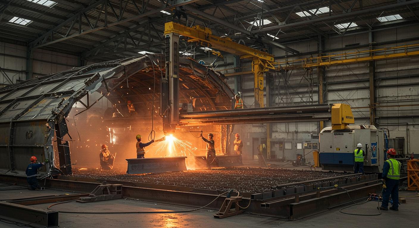 Резка металлоконструкций при демонтаже ангаров