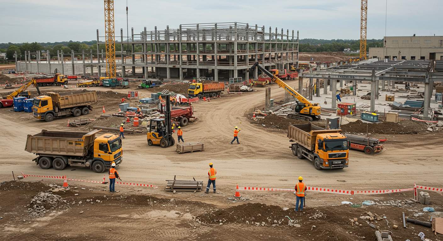 Организация транспортной логистики на строительной площадке